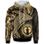 Northern Mariana Islands Hoodie Humpback Whale & Coat of Arms Gold Unisex Gold - Polynesian Pride