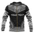 Norfolk Island Polynesian Chief Custom Zip up Hoodie Black Version - Polynesian Pride