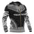 Norfolk Island Polynesian Chief Custom Zip up Hoodie Black Version - Polynesian Pride