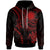 Nauru Custom Hoodie Red Turtle Unisex Red - Polynesian Pride