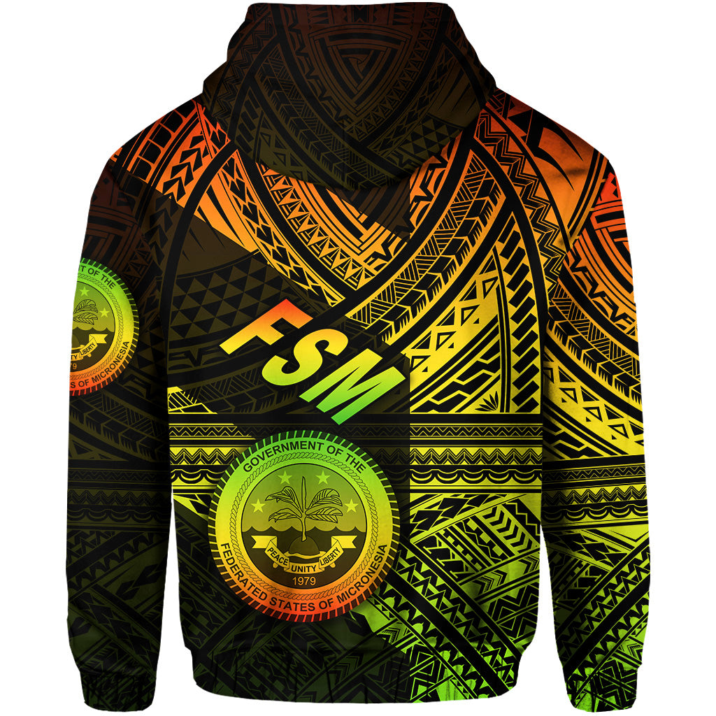 Federated States of Micronesia Hoodie FSM Original Style Reggae LT8 - Polynesian Pride