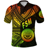 Federated States of Micronesia Polo Shirt FSM Original Style Reggae LT8 - Polynesian Pride