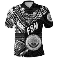 Federated States of Micronesia Polo Shirt FSM Happy Independence Day Original Vibes Black LT8 - Polynesian Pride