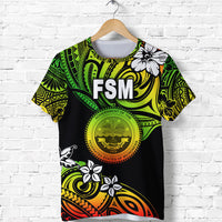 Custom Federated States of Micronesia T Shirt Unique Vibes Reggae LT8 - Polynesian Pride