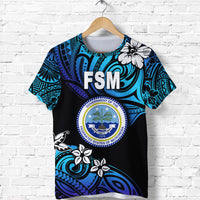 Custom Federated States of Micronesia T Shirt Unique Vibes Blue LT8 - Polynesian Pride