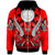 Federated of States Micronesia Zip Hoodie Tribal Sun Tattoo Red Color Unisex Red - Polynesian Pride