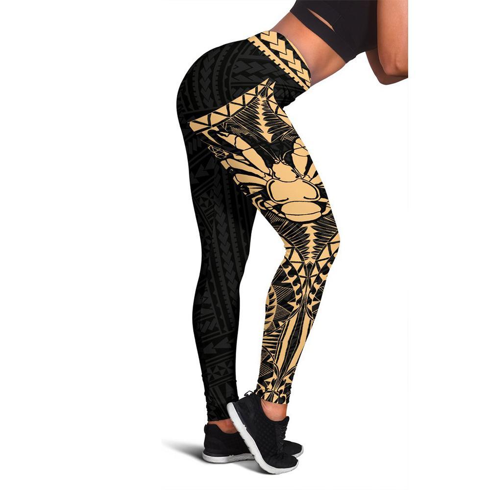 Niue Uga Leggings (Gold) A6 Gold - Polynesian Pride