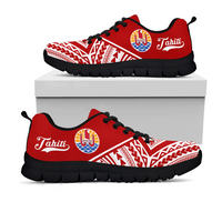 Tahiti Rising Sneakers 0 - Tahiti Flag Polynesian Tattoo 2nd - A16 - Polynesian Pride