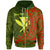 Kanaka Maoli Zip Hoodie Custom Wings Style Unisex Green - Polynesian Pride