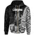 New Caledonia Islands Zip Hoodie Ouegoa Seal of New Caledonia Polynesian Patterns Unisex Black - Polynesian Pride