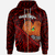 Papua New Guinea Zip Hoodie Mount Hagen Polynesian Patterns With Bamboo Unisex Red - Polynesian Pride