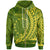 Cook Islands Zip Hoodie Mangarei Wings Style Unisex Green - Polynesian Pride