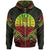 French Polynesia Zip Hoodie French Polynesia Seal Reggae Tribal Patterns Unisex White - Polynesian Pride
