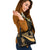 New Caledonia Shoulder Handbag - Gold Polynesian Tentacle Tribal Pattern Crest - Polynesian Pride