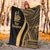 New Caledonia Premium Blanket - Gold Polynesian Tentacle Tribal Pattern Crest - Polynesian Pride