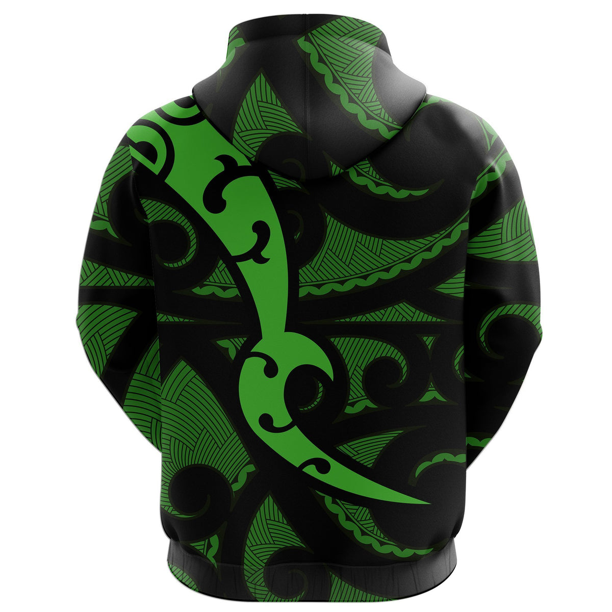 Maori Green Mangopare Hoodie - Polynesian Pride