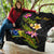 Cook Islands Polynesian Custom Personalised Quilt - Plumeria Tribal - Polynesian Pride