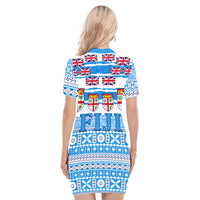Fiji Polynesian Polo Dress Fijian Tropical Flowers LT13 - Polynesian Pride