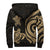 Niue Sherpa Hoodie - Gold Tentacle Turtle - Polynesian Pride