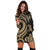 Samoa Women Hoodie Dress - Gold Tentacle Turtle - Polynesian Pride