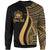 Samoa Custom Personalised Sweatshirt - Gold Polynesian Tentacle Tribal Pattern Unisex Gold - Polynesian Pride