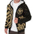 Hawaii Sherpa Hoodie - Gold Tentacle Turtle - Polynesian Pride