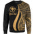 Hawaii Custom Personalised Sweatshirt - Gold Polynesian Tentacle Tribal Pattern Unisex Gold - Polynesian Pride