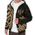 Kosrae Sherpa Hoodie - Gold Tentacle Turtle - Polynesian Pride