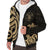 Niue Sherpa Hoodie - Gold Tentacle Turtle - Polynesian Pride