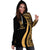 New Caledonia Women's Hoodie Dress - Gold Polynesian Tentacle Tribal Pattern - Polynesian Pride