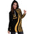 Vanuatu Women's Hoodie Dress - Gold Polynesian Tentacle Tribal Pattern - Polynesian Pride