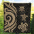 Tuvalu Premium Quilt - Gold Tentacle Turtle - Polynesian Pride