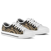 Samoa Low Top Canvas Shoes - Gold Tentacle Turtle - Polynesian Pride