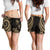 Hawaii Women's Short - Gold Tentacle Turtle - Polynesian Pride