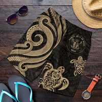 Niue Men's Short - Gold Tentacle Turtle - Polynesian Pride