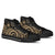 Samoa High Top Shoes - Gold Tentacle Turtle - Polynesian Pride