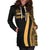 Vanuatu Women's Hoodie Dress - Gold Polynesian Tentacle Tribal Pattern - Polynesian Pride