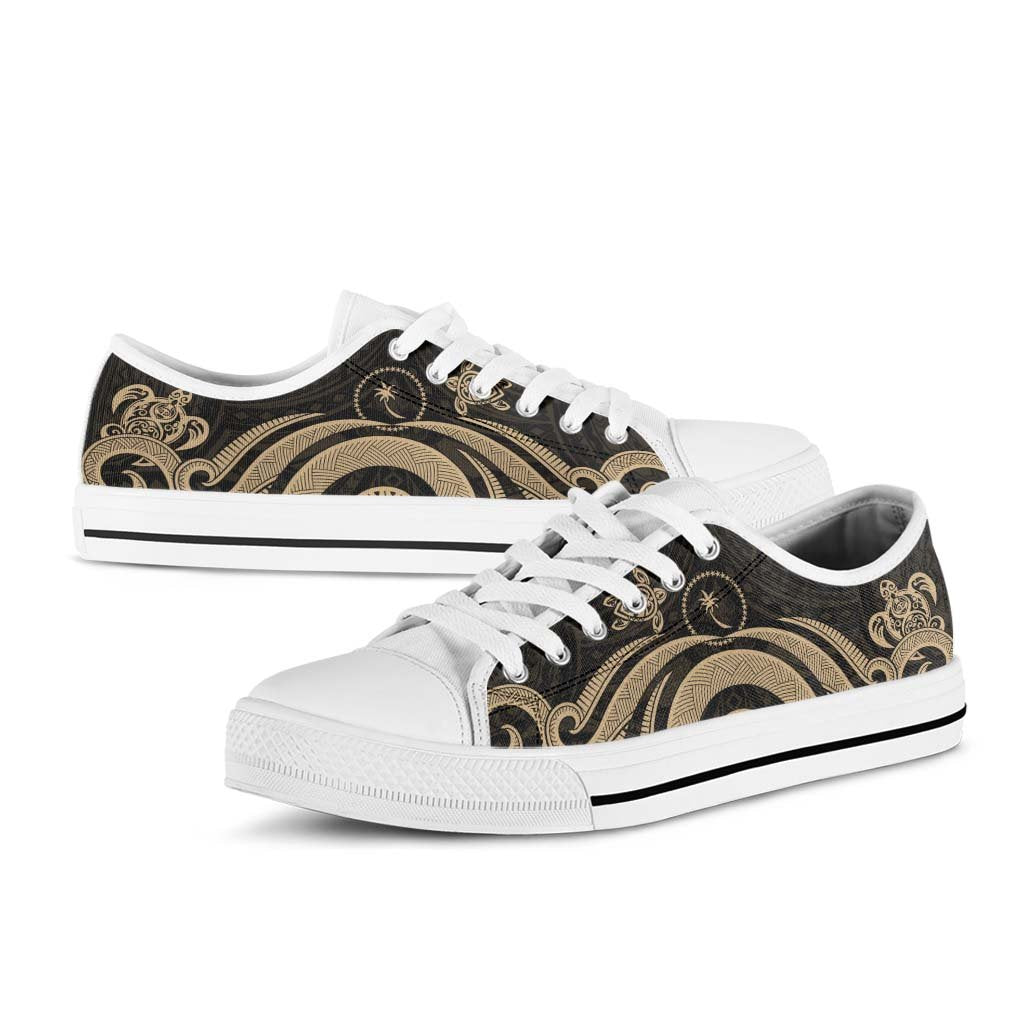 Chuuk Low Top Shoes - Gold Tentacle Turtle - Polynesian Pride