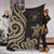 Niue Premium Blanket - Gold Tentacle Turtle - Polynesian Pride