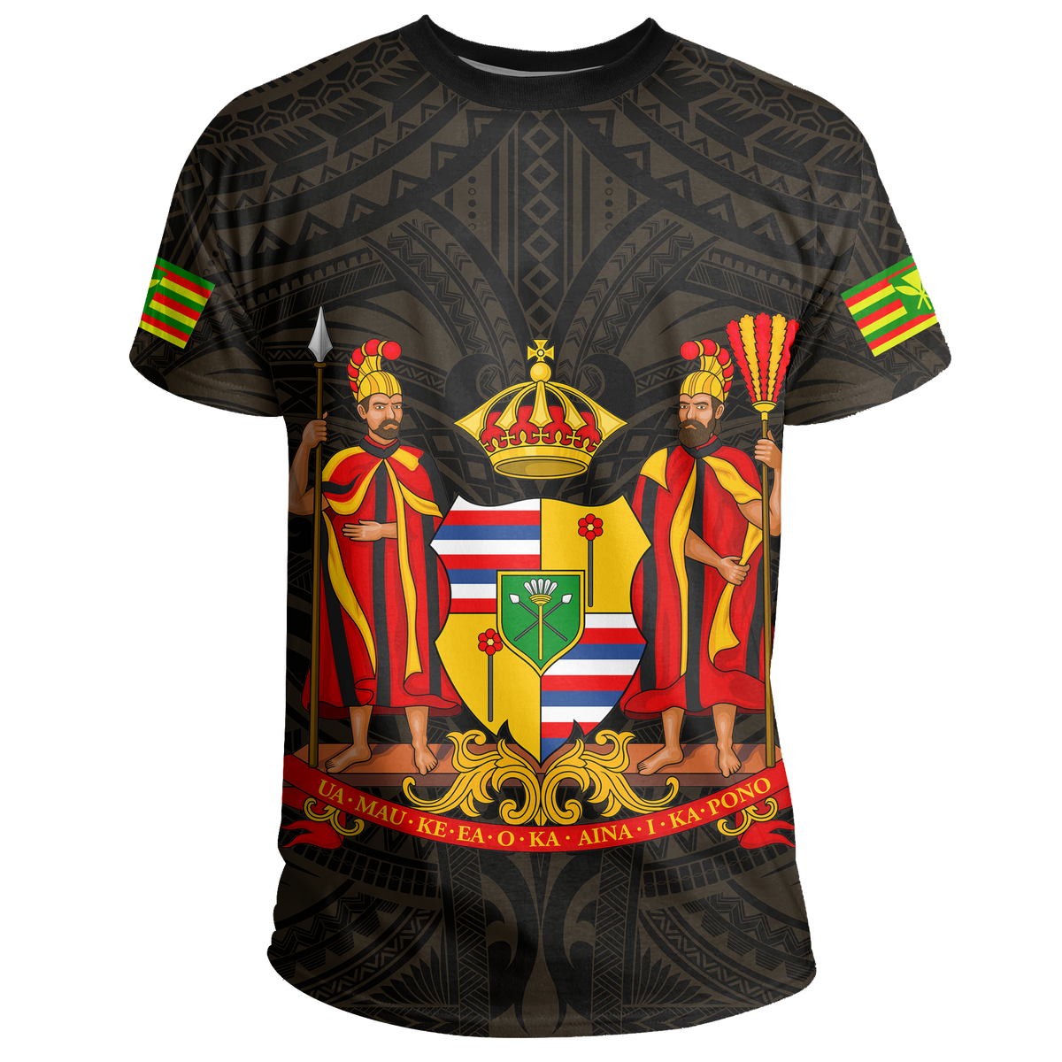 Hawaii Kanaka Maori Polynesian T Shirt Gold - Polynesian Pride