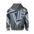 Hawaii Hoodie Football Jersey Style Gray and Blue - Polynesian Pride