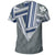 Hawaii T Shirt Football Jersey Style Grey and White - Polynesian Pride