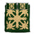 Hawaiian Royal Pattern Quilt Bed Set - Green - H1 Style - AH Green - Polynesian Pride