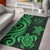 Fiji Area Rug - Green Tentacle Turtle Crest Green - Polynesian Pride