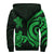 Tonga Sherpa Hoodie - Green Tentacle Turtle - Polynesian Pride