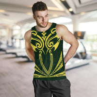 Hawaii Kanaka Polynesian Football Jersey Men's Tank Top - Green - Bernice - AH - Polynesian Pride