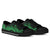 Marshall Islands Low Top Canvas Shoes - Green Tentacle Turtle Crest - Polynesian Pride