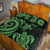 Tahiti Quilt Bed Set - Green Tentacle Turtle - Polynesian Pride