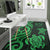 Fiji Area Rug - Green Tentacle Turtle Crest - Polynesian Pride