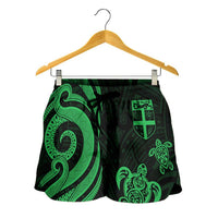 Fiji Women's Short - Green Tentacle Turtle - Polynesian Pride